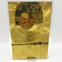 6mm Golden Bronze Deep Acid Etched Glass With High Quality